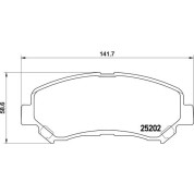 Brembo | Bremsbelagsatz, Scheibenbremse | P 79 028