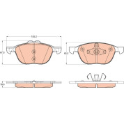 TRW | Bremsbelagsatz, Scheibenbremse | GDB2043