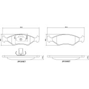 Brembo | Bremsbelagsatz, Scheibenbremse | P 24 043