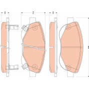 TRW | Bremsbelagsatz, Scheibenbremse | GDB3511