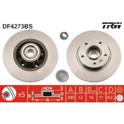 TRW | Bremsscheibe | DF4273BS