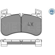 Meyle | Bremsbelagsatz, Scheibenbremse | 025 205 8117/PD