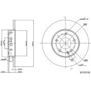 Metzger | Bremsscheibe | 6110116