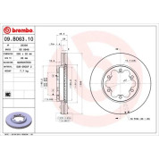 Brembo | Bremsscheibe | 09.B063.10