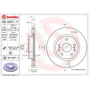 Brembo | Bremsscheibe | 09.C047.11