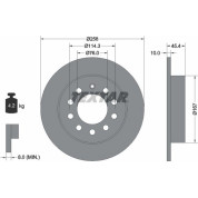 Textar | Bremsscheibe | 92166700