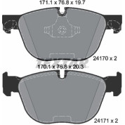 Textar | Bremsbelagsatz, Scheibenbremse | 2417001