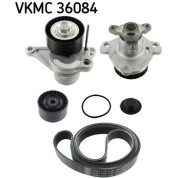 SKF | Wasserpumpe + Keilrippenriemensatz | VKMC 36084