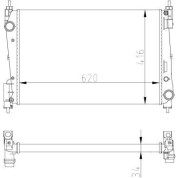 NRF | Kühler, Motorkühlung | 54752A