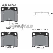Textar | Bremsbelagsatz, Scheibenbremse | 2317602