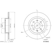 Metzger | Bremsscheibe | 6110443