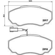 Brembo | Bremsbelagsatz, Scheibenbremse | P 23 091