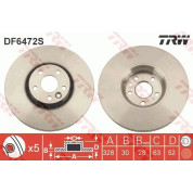 TRW | Bremsscheibe | DF6472S