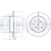 Delphi | Bremsscheibe | BG3884