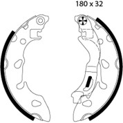 Metzger | Bremsbackensatz | MG 123