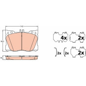 TRW | Bremsbelagsatz, Scheibenbremse | GDB2150