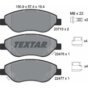 Textar | Bremsbelagsatz, Scheibenbremse | 2247601