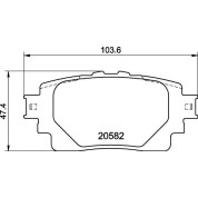 Brembo | Bremsbelagsatz, Scheibenbremse | P 83 174