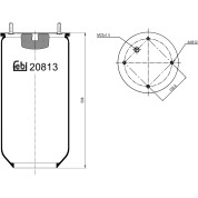 febi bilstein | Federbalg, Luftfederung | 20813
