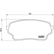 Brembo | Bremsbelagsatz, Scheibenbremse | P 79 019