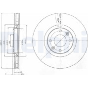 Delphi | Bremsscheibe | BG4166