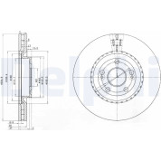 Delphi | Bremsscheibe | BG3685