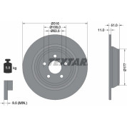 Textar | Bremsscheibe | 92291903