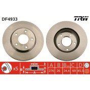 TRW | Bremsscheibe | DF4933