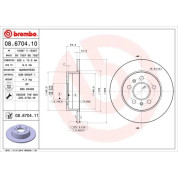 Brembo | Bremsscheibe | 08.6704.11