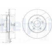 Delphi | Bremsscheibe | BG3663C