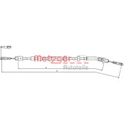 Metzger | Seilzug, Feststellbremse | 10.9512