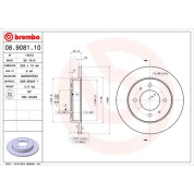 Brembo | Bremsscheibe | 08.9081.10