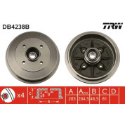 TRW | Bremstrommel | DB4238B