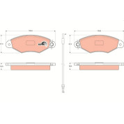 TRW | Bremsbelagsatz, Scheibenbremse | GDB1402