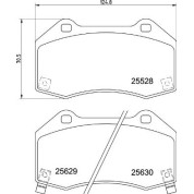 Brembo | Bremsbelagsatz, Scheibenbremse | P 59 094