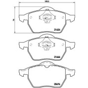 Brembo | Bremsbelagsatz, Scheibenbremse | P 85 036