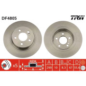 TRW | Bremsscheibe | DF4805