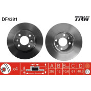 TRW | Bremsscheibe | DF4381