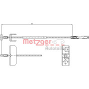 Metzger | Seilzug, Feststellbremse | 11.6803