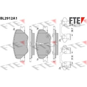 FTE | Bremsbelagsatz, Scheibenbremse | 9011154