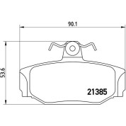 Brembo | Bremsbelagsatz, Scheibenbremse | P 86 009