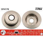 TRW | Bremsscheibe | DF4178