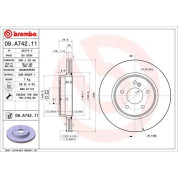 Brembo | Bremsscheibe | 09.A742.11