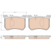 TRW | Bremsbelagsatz, Scheibenbremse | GDB2013