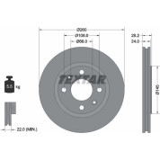 Textar | Bremsscheibe | 92078603