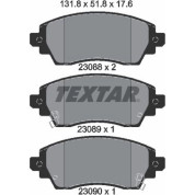 Textar | Bremsbelagsatz, Scheibenbremse | 2308801