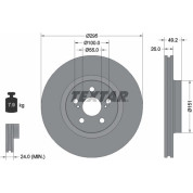 Textar | Bremsscheibe | 92135603