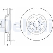 Delphi | Bremsscheibe | BG9148C