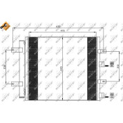 NRF | Kondensator, Klimaanlage | 35604