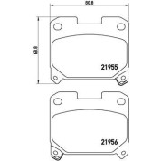 Brembo | Bremsbelagsatz, Scheibenbremse | P 83 091